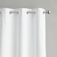 thumbnail image 4 of (2 pack) Your Zone Corduroy Blackout Grommet Curtain Panel,1 Panel, White, 38"W x 84"L, 4 of 12