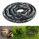 thumbnail image 5 of Serpiente falsa de 47 pulgadas, serpientes de goma grandes, serpientes de simulación, selva tropical realista Blanco negro, 5 of 8