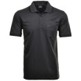 thumbnail image 1 of RAGMAN Polo Hombre - Top, Polo de Punto Suave, Mezcla de Algodón, Bolsillo en el Pecho, Tapeta de Botones, Corto, Color sólido Gris oscuro L (Large), 1 of 4