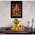 thumbnail image 3 of IBA Indianbeautifulart Nav Durga Picture Frame Religious Poster Black Wall Frame Deity Photo Frame Wall Decor&nbsp;For Home/ Office/ Temple-6 x 8 Inches, 3 of 7