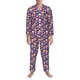 thumbnail image 3 of Fotbe rock Skull record Pijama de Hombre con Estampado de Manga Larga, Conjunto de 2 Piezas, Ropa de Dormir Suave y Cómoda con Bolsillos-X-Large, 3 of 7