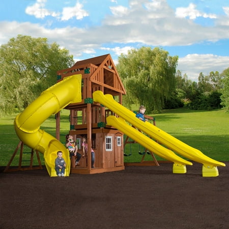 Backyard Discovery Odyssey Traverse Wooden Swing Set