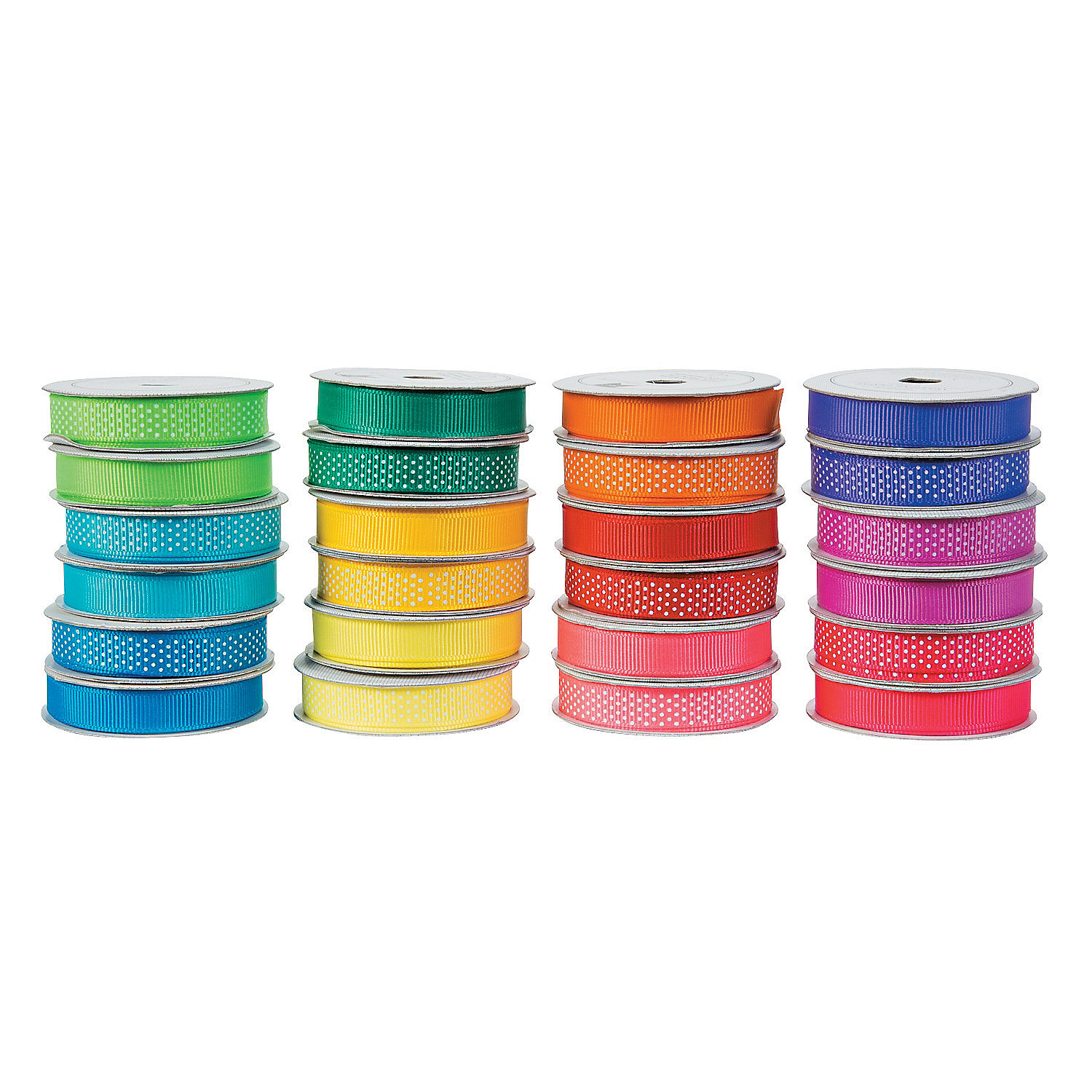 Neon Ribbon Assortment Craft Supplies 24 Pieces