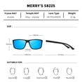 thumbnail image 2 of Gafas de sol MERRY'S Rectangulares Polarizadas UV400 S8225 para hombre y mujer, 2 of 6