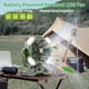thumbnail image 2 of Injueey ABS al aire libre tienda ventilador luz silenciosa Control remoto fuente de alimentación de emergencia doble hoja Electrodomésticos Naranja 10000MA, 2 of 6