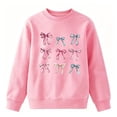 thumbnail image 3 of Aofany Baby Girl Sweatshirt Crew Neck Long Sleeve Pullover Tops Toddler Kids Fleece Lined Sweatshirts, 2-13T, 3 of 5