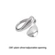 thumbnail image 2 of Anillo de plata Qarigey para mujer abierto ajustable decorativo elegante a la moda AP019024-01, 2 of 6