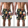 thumbnail image 3 of luoweisi Men's Beach Shorts Quick Dry Swim Trunks with Mesh Lining Christmas Tree XL, 3 of 5