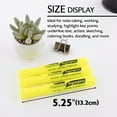 thumbnail image 2 of BAZIC Highlighter Yellow Color Desk Style, Chisel Tip, Unscented (4/Pack), 24-Packs, 2 of 7