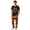 2# Men, variant on Halloween Family Matching Pajamas Short Sleeve Black Cat Print Top Pumpkin Ghost Pattern Long Pants Family Sleepwear Set