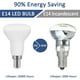 thumbnail image 2 of R50 E14 5W LED bulb, R50 LED E14 reflector equivalent E14 40W incandescent bulb, warm white 3000K 550LM, non-dimmable, 2 of 5