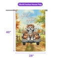 thumbnail image 5 of Hello Fall Autumn Wreath Shih Tzu Pumpkins Pickup Truck House Flag 28x40in Double Sided Lion Dog Lover Gifts Outdoor Decor - 13011, 5 of 5