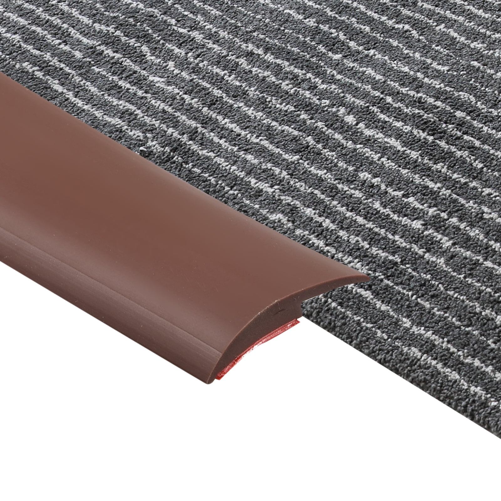 Floor Transition Strip, Self Adhesive Carpet Transition Edging Trim Strip Floor Strip, Dark Brown 6.6Ft