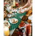 thumbnail image 3 of Christmas Green Placemats Set of 2 Plaid Heat Insulation Washable Place Mats, Rustic Non-Slip Table Mats for Dining Table Party Kitchen Decor,13x19 Inch, 3 of 4