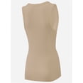 thumbnail image 5 of Women's Ribbed Sleeveless Crew Neck Summer Top Casual Basic Strap Tank Top, 5 of 5