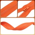 thumbnail image 4 of Uxcell 2Pcs Cremalleras de chaqueta de costura de 18 pulgadas, cremalleras de repuesto de resina para bolsa de manualidades, prendas de vestir, textil para el hogar, ropa, Rojo Naranja, 4 of 7