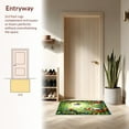 thumbnail image 3 of ODIKA 4'x6' Machine Washable Non-Slip Area Rug, Woodland Creatures and Leaf Maze Storybook High Traffic Rug, Green, 282252, 3 of 7
