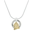 thumbnail image 1 of Delight Jewelry Goldtone Medium Turkey Joy Ring Charm Necklace, 18", 1 of 4