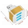 thumbnail image 3 of NARABB 2022 Portable 3 Port USB Mobile Phone Charger,USB Extender Charger,Adapter Charging Plug Station Base Head Home Office Working Trips Tool, 3 of 4