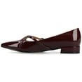 thumbnail image 2 of Journee Womens Camby Crisscross Strap Pointed Toe Dress Flat, Widths Available, 2 of 9