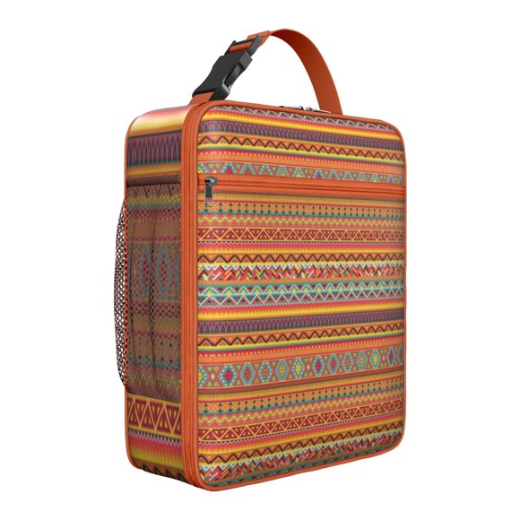 Sac à Lunch Isotherme Style Bohème, Sac de Repas Artistique Thermique pour Bureau École Pique-Nique, Imperméable et Durable, Design Esthétique pour Femmes, Mamans