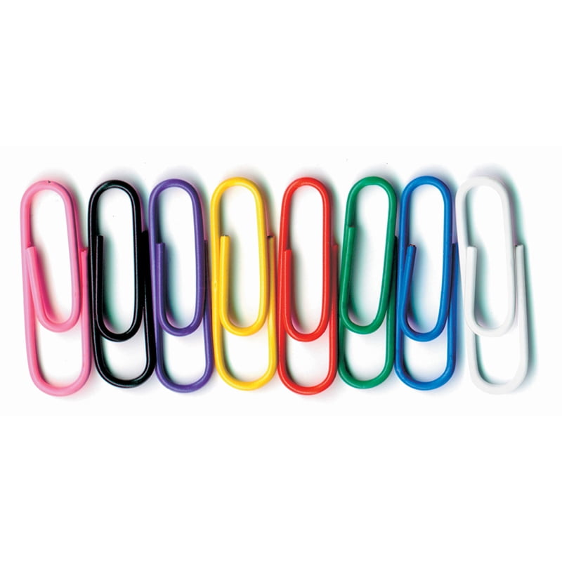 VinylCoated Paper Clips, Jumbo Size, Pack of 40 Bundle of 2 Packs