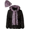Pink Platinum Girls Quilted Puffer Jacket, including Free Gift With Purchase