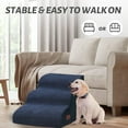 thumbnail image 2 of 3 Tiers Dog Stairs and Ramp for Small Dogs, Non-Slip Pet Stairs for Beds Or Couches, Pet Steps for Injured Dogs, Elderly Pets, Small Cats, Easy to Walk, 2 of 7