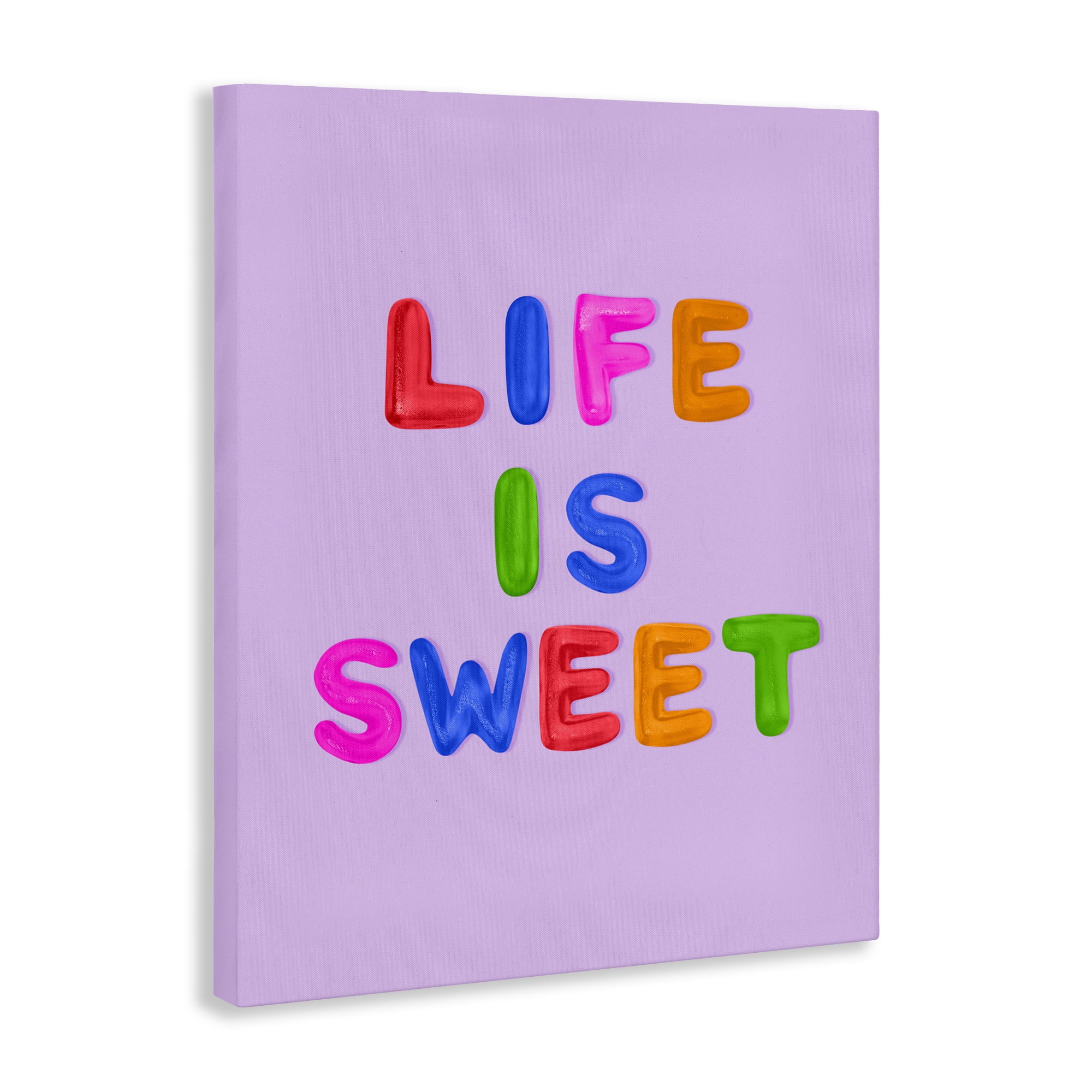 Stupell Industries Life Is Sweet Gummies Canvas Wall Art, design by LISH Creative