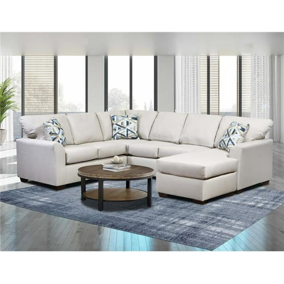 Neo Living NL702-BEIG-SEC-CHAISE Sophia Corner Sectional with Right Facing Chaise, Beige