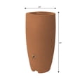 thumbnail image 4 of Algreen Athena Rain Barrel, 80 Gallon, Terracotta Resin, 4 of 8