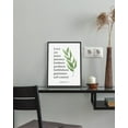 thumbnail image 2 of Motivational 11x14in Black Framed Wall Art Inspirational Bible Verse Galatians Quote Sayings Office Home Decor Canvas Prints Encouraging Positive Posters Painting, 2 of 5