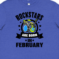 thumbnail image 4 of Inktastic Rockstars are Born in February Birthday Youth T-Shirt, 4 of 5