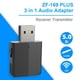 thumbnail image 3 of Transmisor Receptor BT Ehuebsd ZF169 Plus Adaptador Audio Inalámbrico Música, 3 of 6