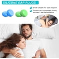 thumbnail image 4 of Tapones para los oídos para dormir y nadar, 3 pares de tapones para los oídos de silicona moldeables reutilizables con cancelación de ruido para campos de tiro, nadadores, ronquidos y constricciones, 4 of 5
