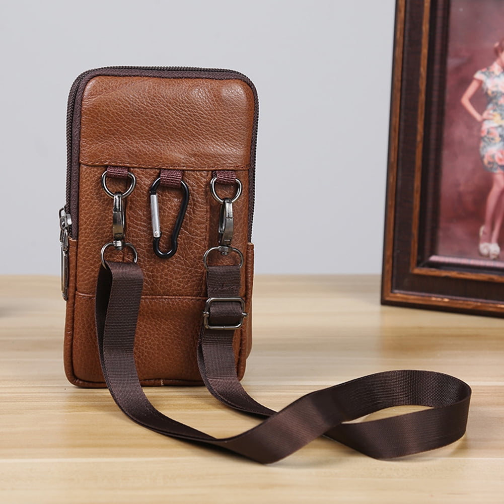 Ikemiter Leather Phone Case Holster Smartphone Belt Loop Pouch Bag Mens Belt Clip Holster Pouch Fits Cellphone With Case On Brown Default