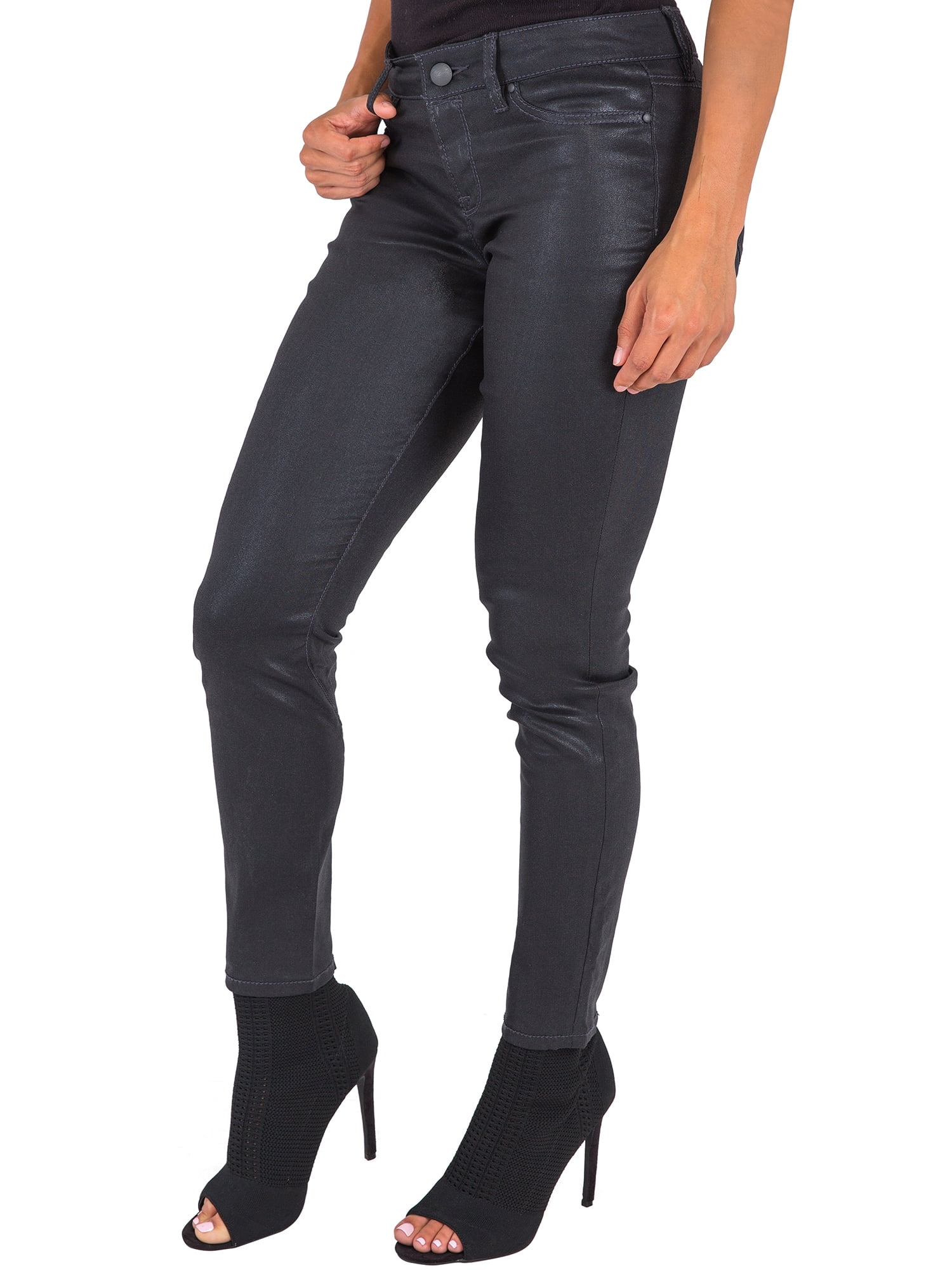 stretch coated jeans