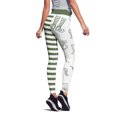 thumbnail image 4 of Gibobby Leggings de yoga para mujer Gimnasio para Yoga Pilates Running Good Green Luck Pantalones Leggings de mujer Pantalones estampados Paddystrip(Blanco,G), 4 of 5