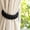 Black, variant on Boho Hand Woven Cotton Rope Curtain Tiebacks, Braided Adjustable Curtain Holdbacks Decorative Window Tie Straps