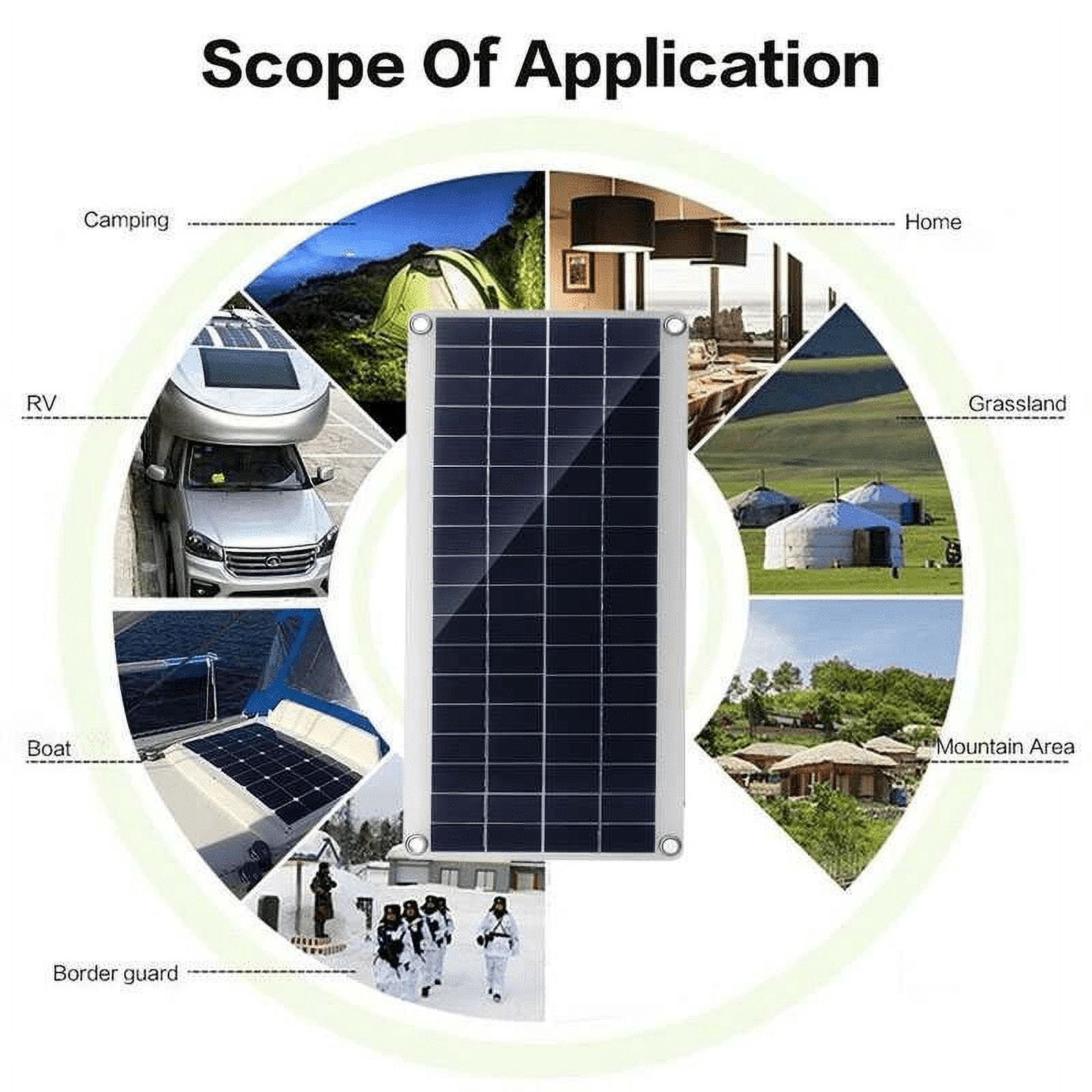 PEPISKY 300W Flexible Monocrystalline Solar Panel Kit with 20A Controller