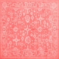 thumbnail image 1 of Ahgly Company Indoor Square Oriental Red Traditional Area Rugs, 3' Square, 1 of 4