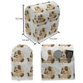 thumbnail image 4 of Dog Lover Stand Mixer Cover, Stuffed Toy Design Plaything Digitally Composed Animal Sitting Position, Kitchen Appliance Organizer Bag Cover with Pockets, 5 Quarts, Beige Brown, by Ambesonne, 4 of 4