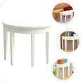 thumbnail image 3 of Miniature Furniture Mini House Half Round Table Craft Furniture for Kids, 3 of 9