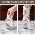 thumbnail image 6 of 2 Pcs Pioneer Flower Floral Print Pattern Kitchen Towels, Funny Microfiber Dish Towel Set, 18" X 26" Tea Towels, 6 of 6