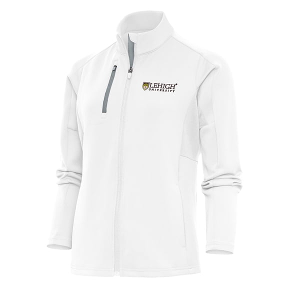 Women's Antigua White Lehigh Mountain Hawks Generation Full-Zip Jacket