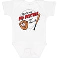 thumbnail image 3 of Inktastic That's My Big Brother out There Baseball Boys or Girls Baby Bodysuit, 3 of 5