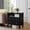 Black, variant on Fluted Pilasters Design / Farmhouse Nightstand / Add Elegance to Bedroom