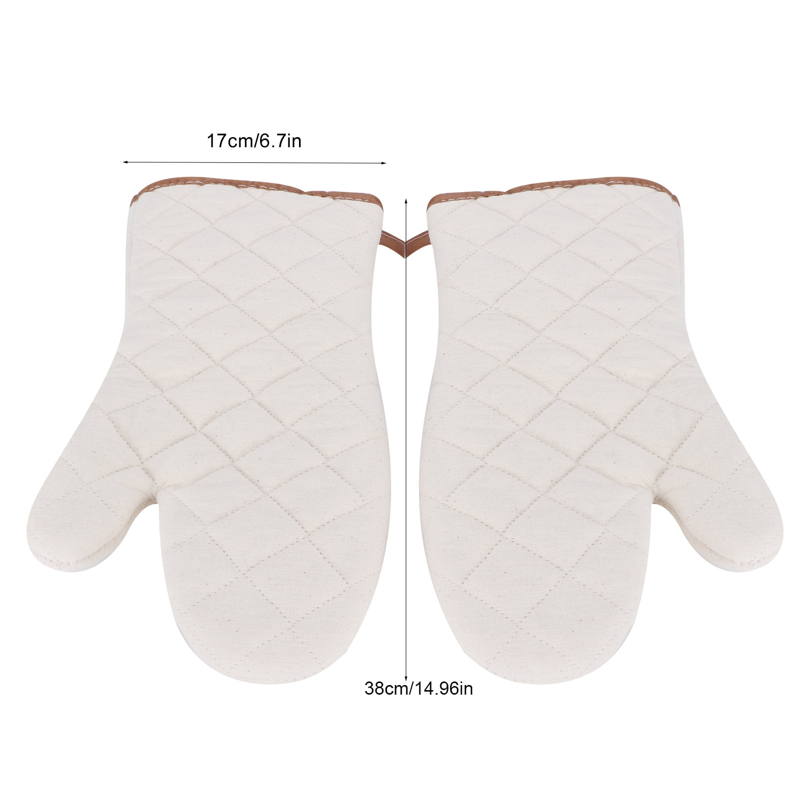 1-Pair Heat Resistant Oven Mitts - Multipurpose Cooking Gloves for Home & Restaurant