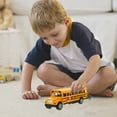 thumbnail image 4 of School Bus Pull Back Car with Pull-Back Action Model Kids Musical Toys Mini Child Campus Alloy, 4 of 6