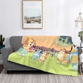 thumbnail image 2 of Rozeui Bluey for Flannel Blanket, Soft Fuzzy Plush King Blanket for Winter, Thick and Warm All-Season Bed Throw-50"x40", 2 of 6